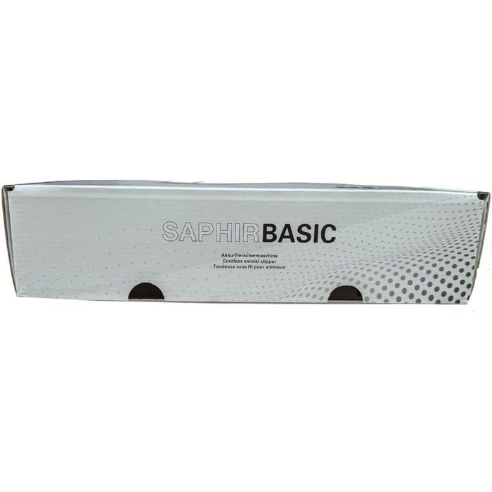 Набір для стрижки собак EHASO HEINIGER Profi Saphir: акумуляторна машинка, насадки, миска (чорний)