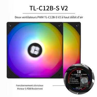 CPU кулер TR PS120SE ARGB з 7 тепловими трубками, Dual PWM вентилятор, технологія AGHP, під AMD AM4 AM5/Intel 1700/1150/1151/1200