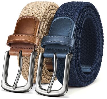 Жгутний ремінь KEMISANT для чоловіків та жінок, 2 шт. Еластичний, тканинний, 35 мм, регульований, бежевий/античний синій