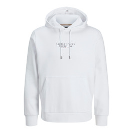 Чоловічий білий худі з капюшоном та логотипом JACK & JONES, розмір M