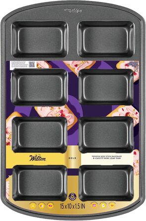Форма для міні-полуфабрикатів Wilton Perfect Results, антипригарна, на 8 порцій