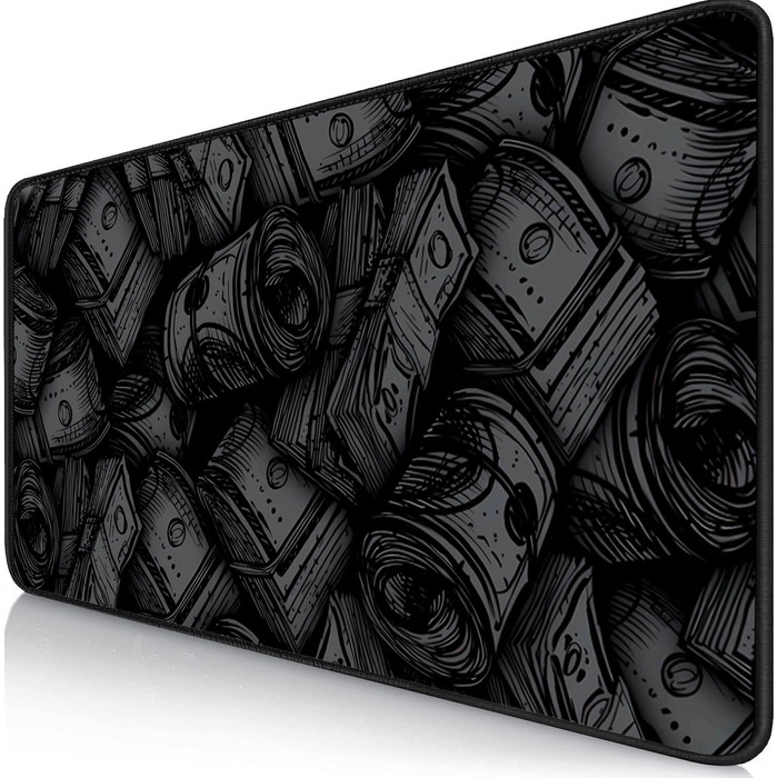 Килимок для миші ігровий XXL 900 x 400 мм з художнім вигином, водонепроникний, антиковзкий для ПК, MacBook, ноутбука. Підвищує точність та швидкість.