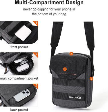 Поясна сумка Bauchtasche для чоловіків та жінок, спортивна сумка через плече, фанні-пак для активного відпочинку, подорожей, спорту та прогулянок (сірий)