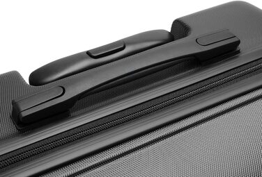 Чохол-валіза KONO, 75 см, сірий: велика валіза на 90 літрів з TSA замком та 4 колесами