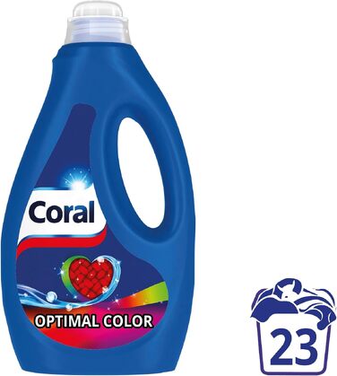 Рідкий пральний засіб Coral Color Farbschutz для кольорового прання, 6 x 1.15 л