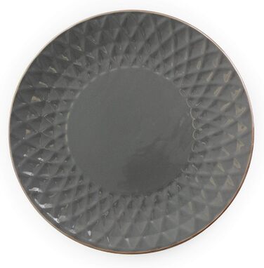 Набір посуду Elama Tahiti з каменю, 16 предметів, сірий та перламутровий