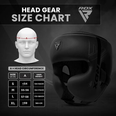 RDX Headgear for Kickboxing, Combat Sports, MMA Training - Maya Hide Sparring Head Protector for Boxing, Krav Maga, Muay Thai, Karate, and Taekwondo