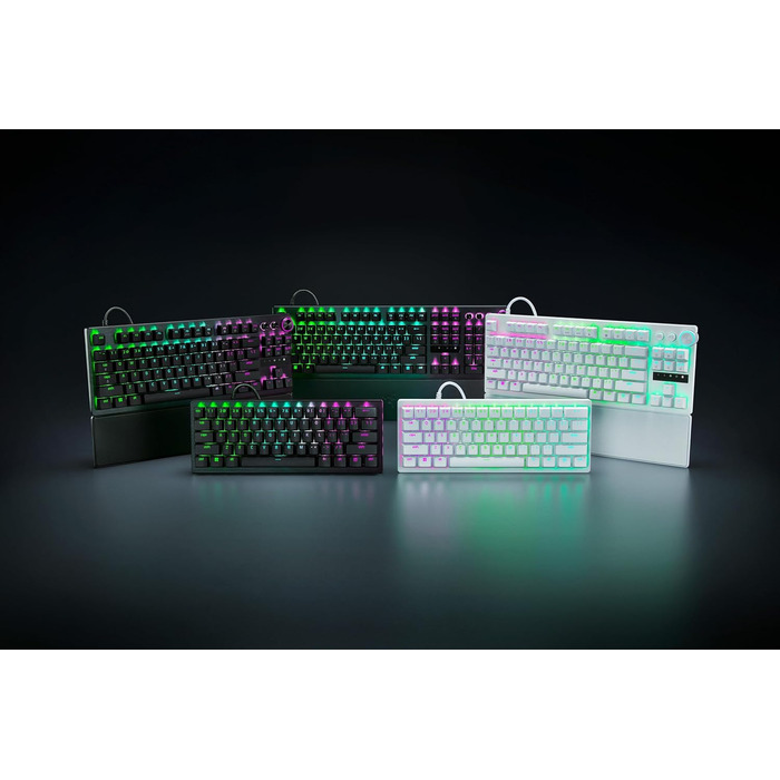 Клавіатура Razer Huntsman V3 Pro Mini - 60% з Red Switch (QWERTZ DE, USB-C, PBT)