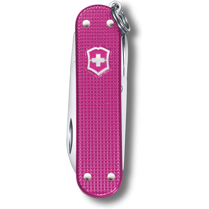 Мультитул Victorinox Classic SD Alox: Швейцарський ніж, 5 функцій, з файлом для нігтів (58 мм, Flamingo Party)