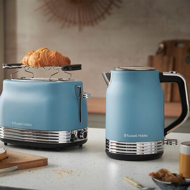 Електричний чайник Russell Hobbs Hanley Retro Jasmine, 1.7л, кремово-білий, 2400W, нержавіюча сталь, ретро-дизайн