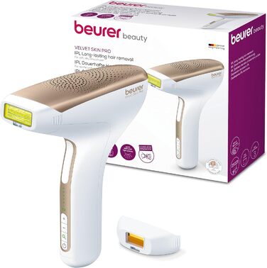 Beurer IPL Velvet Skin Pro: пристрій для епіляції, бездротовий, 300 000 імпульсів, клінічно протестований, велика площа світла