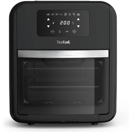 Аерофритюрниця Tefal Easy Fry Oven & Grill 9-в-1, 11 л, 6 порцій, 7 аксесуарів, 8 програм, онлайн-рецепти, без масла, швидка, енергоощадна, чорна