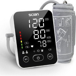 Тонометр на плече Scian для дому, автоматичний, велика манжета 22-42 см, пам'ять 2x100