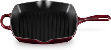 Сковорода-гриль Le Creuset Signature, чавунна, квадратна, 26 см, для всіх типів плит, індукція, 2,86 кг, Chambray