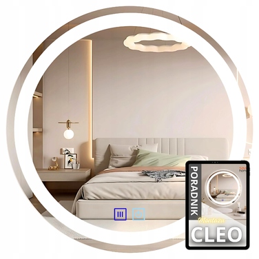 Настінне кругле дзеркало Save Home 80 см з LED-підсвіткою, сенсорним керуванням та функцією антизапотівання