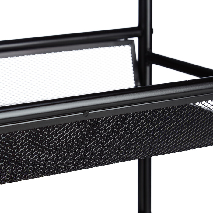 Relaxdays Narrow Rolling Cart with 4 Shelves