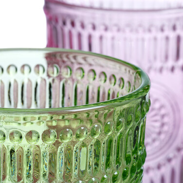 Relaxdays Vintage-Style Drinking Glasses, Set of 4
