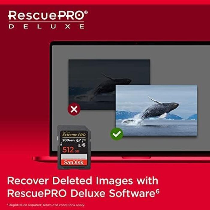 Карта пам'яті SanDisk Extreme PRO SDXC UHS-I 1 TB, V30, U3, швидкість до 200 МБ/с, для 4K UHD відео