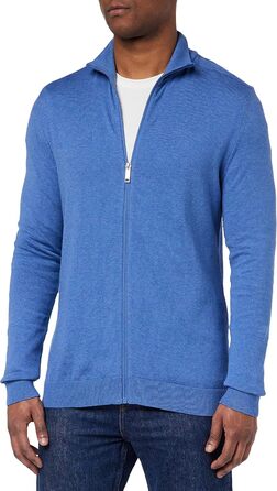 Кофта з капюшоном Selected Hoe, чоловіча, розмір M, темно-синій з деталями меланж