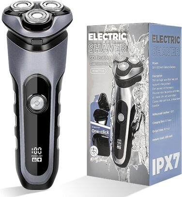 Електричний чоловічий верстат для гоління Shengxi з висувним тримером та IPX7 захистом, для сухого та вологого гоління, з функцією блокування від подорожей, подарунок для чоловіків
