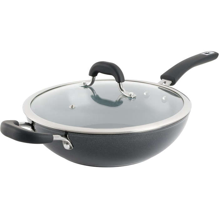 Набір посуду Kenmore 126369.1 з антипригарним покриттям, блакитний (вок 28 см)