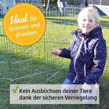 Вольєр для дрібних тварин та собак/цуценят Zooprinz Premium XXL - з сіткою, для дому та вулиці, зимостійкий (75 см)