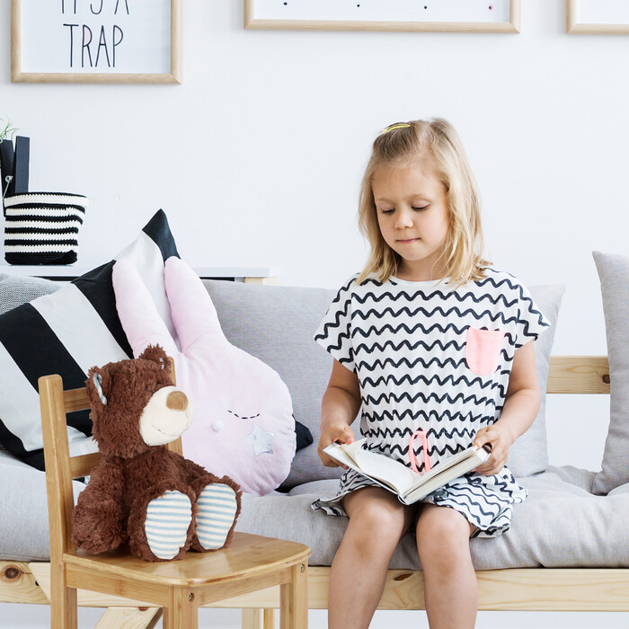 Relaxdays Kids' Chair RUSTICO Natural