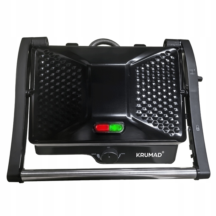 Електричний контактний гриль KRUMAD KMD159, чорний, 2000 Вт