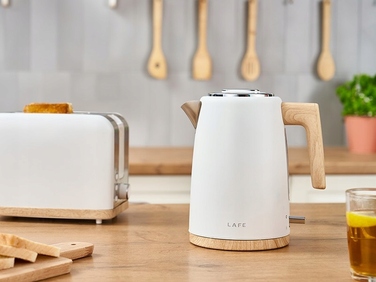 Електричний чайник Lafe Scandi PRO, 2200 Вт, 1,7 л, білий