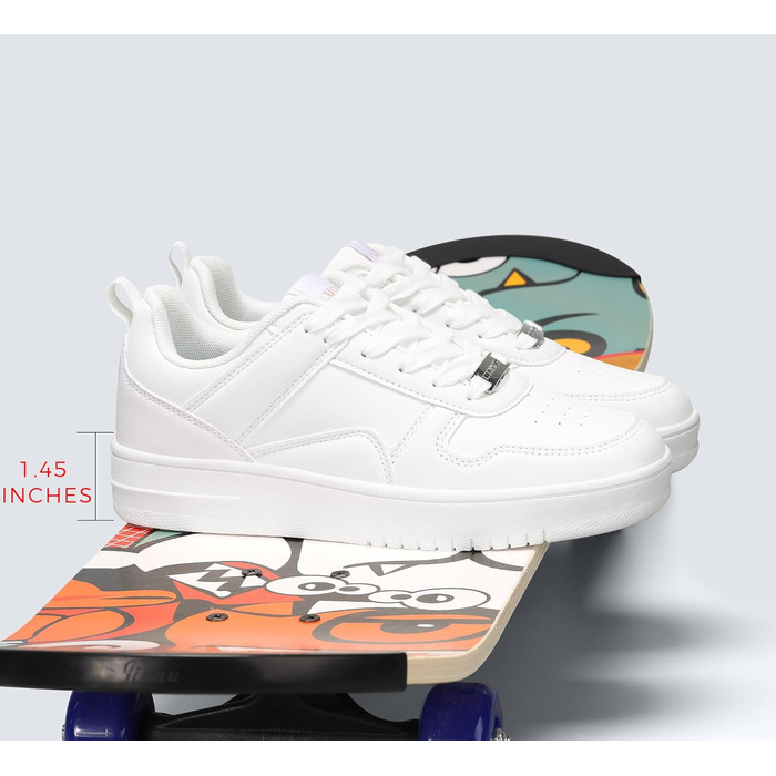 Жіночі кросівки LUCKY STEP з блискучими стразами, шкіряні низькі кросівки на шнурівці, зручні кросівки для ходьби, білі, 37 EU