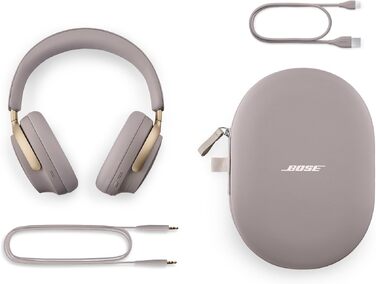 Бездротові навушники Bose QuietComfort Ultra Over-Ear з активним шумозаглушенням, просторовим аудіо (Spatial Audio) та часом роботи до 24 годин, чорні (Sandstone)