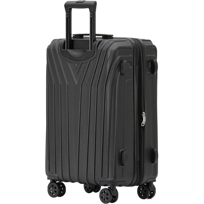 Валіза BEIBYE, рол-валіза, жорсткий корпус, TSA замок, подвійні колеса, розширення, темно-зелений (76 см)