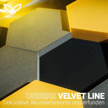 Акустичні панелі-поглиначі шуму Hexagon (8 шт.), 3D стінові панелі для шумоізоляції, колір Green Shades, вироблено в ЄС