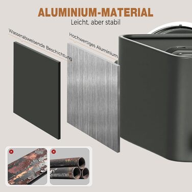 Поличка для душу Lekesky без свердління, кутова, з міцними присосками, алюміній, нержавіюча сталь, знімна, для ванної кімнати, кухні, орендованого житла (2 шт., сірий gunmetal з тримачем для рушників, прямокутна)