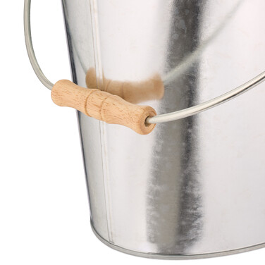 Relaxdays Galvanized Ash Bucket with Lid