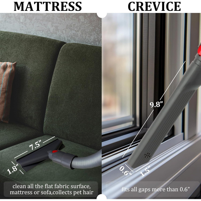 Тримач щітки, органайзер кріплення для пилососів Dyson V10, V8, V7, V11 (без адаптера, пряме підключення). Підходить для Dyson V7 Tierauslöser, V10 Tiermotorhead.