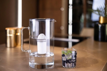 Скляний фільтр-кувшин Wessper D2 BOROSILICATE 3л, чорний + 5 фільтрів