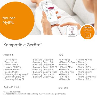 Beurer IPL Velvet Skin Pro: пристрій для епіляції, бездротовий, 300 000 імпульсів, клінічно протестований, велика площа світла