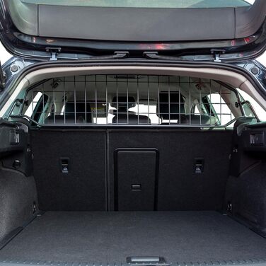 Сітка-перегородка для собак Travall для SEAT Leon (2020-), захист багажника, перегородка для собак, міцна сталева сітка, авто-бар'єр для собак