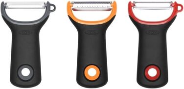 Набір овочечисток OXO Good Grips 3 шт. з нержавіючої сталі для чищення овочів та фруктів