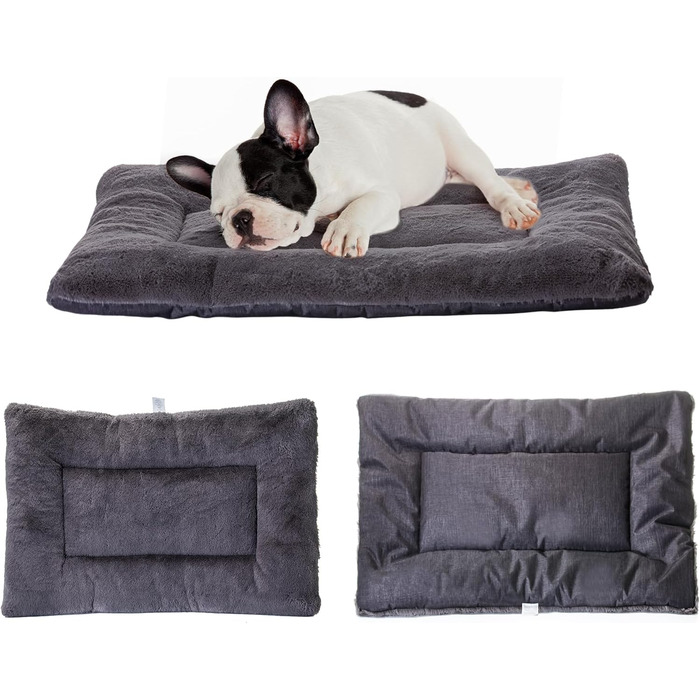 Лежанка для собак Petschat, 61 x 46 см, сіра - водонепроникна підстилка для собак та котів