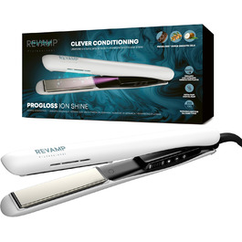 Professional Ceramic Hair Straightener & Curler with LCD Display - Infrared Technology, Ionic Plates, Adjustable Temperature (80-235°C), 3m Cable, Hair Care Oils
