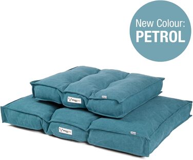 JAMAXX Крісло-лежанка для собак з м'якою наповнювачем, знімний чохол, лежанка для собак, килимок на підлогу, petrol, PDB1086 (M), 65x55 см