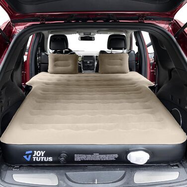 Автоматичний матрац для авто JOYTUTUS, повітряний матрац для SUV з насосом, універсальне автоліжко з 2 подушками для багажника, подорожей/кемпінгу/дому/відпочинку (вбудований насос)