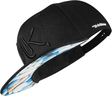 Кепка Snapback Nebelkind: унісекс, регульований розмір, чорно-синій колір, стиль Streetwear, бейсболка з прямим козирком, ретро