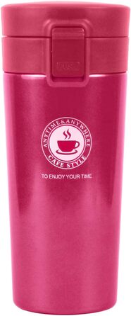 Термокружка-термос SLOSH з кришкою, BPA-free, 380 мл (рожевий)