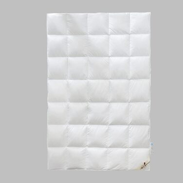 Homyrium Down Comforter 155x220 All-Season Comfort Bedspread 155x220 Down Warm Feather Comforter 50% Down Fill Weight 900 gr, Oeko-TEX and RDS Certified 155x220 cm All-Season Comforter - White
