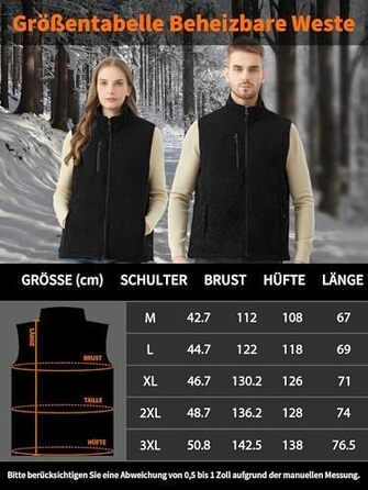 Обогреваемая жилетка для женщин и мужчин с Powerbank 18400mAh, флисовая жилетка с аккумулятором, 10 зон обогрева, теплая флисова жилетка для велоспорту, активного отдыха, черная XXL