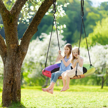 Relaxdays Colorful Hanging Nest Swing Ø 100 cm