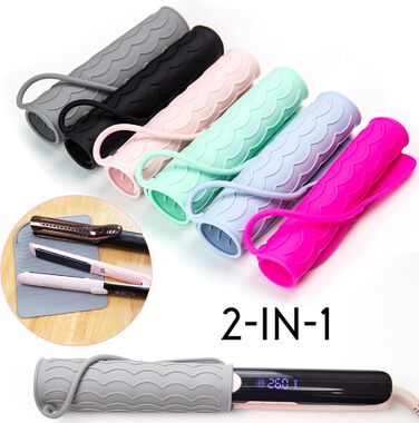 Випрямляч для волосся ANGENIL Pro Twist 2-в-1 з керамічним покриттям, LCD дисплеєм та регулюванням температури (130-230°C) - чорний